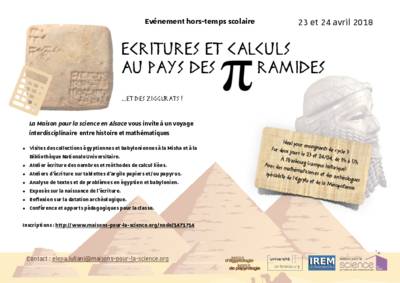 flyer histoire et mathématiques